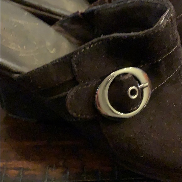 Brown suede platform Shoes - Picture 4 of 7